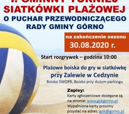 I Gminny Turniej Siatkówki Plażowej o...