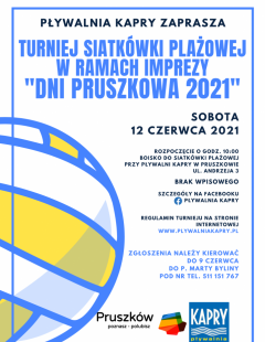 Turniej Siatkówki Plażowej - Dni Pruszkowa 2021