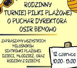 Rodzinny Turniej Siatkówki Plażowej o...