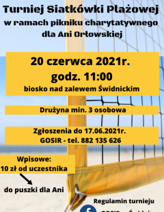 Charytatywny Turniej Siatkówki Plażowej