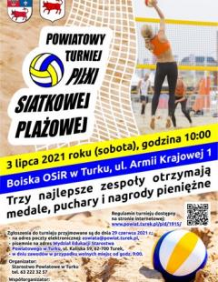Powiatowy Turniej Piłki Siatkowej Plażowej