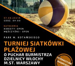 Turniej Siatkówki Plażowej o Puchar...