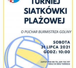 Turniej Siatkówki Plażowej o Puchar...