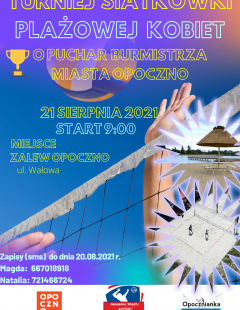 Turniej Siatkówki Plażowej Kobiet o Puchar Burmistrza Miasta Opoczno