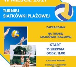 Wakacyjny Turniej Siatkówki Plażowej...