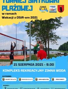 Turniej Siatkówki Plażowej - Wakacje z OSiR-em