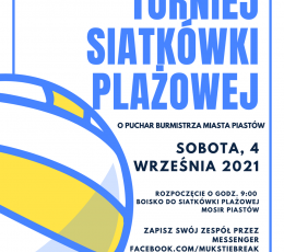 Turniej Siatkówki Plażowej o Puchar...