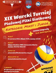 XIX Turniej Plażowej Piłki Siatkowej - Junior