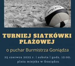 Turniej Siatkówki Plażowej o Puchar...