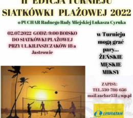 II Turniej Siatkówki Plażowej o...
