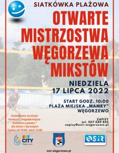 Otwarte Mistrzostwa Węgorzewa w Siatkówce Plażowej Mikstów