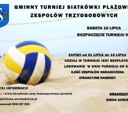 Gminny Turniej Siatkówki Plażowej