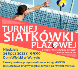 Turniej Siatkówki Plażowej o Puchar...